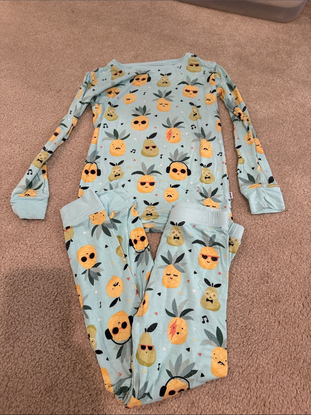 Little sleepies pineapppe pjs